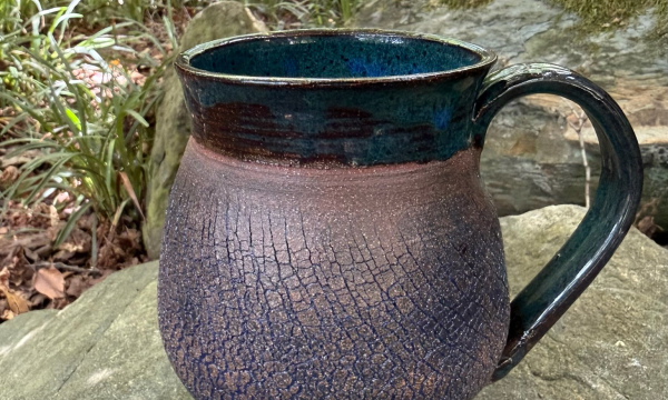NEW! Blue Crackle Mug